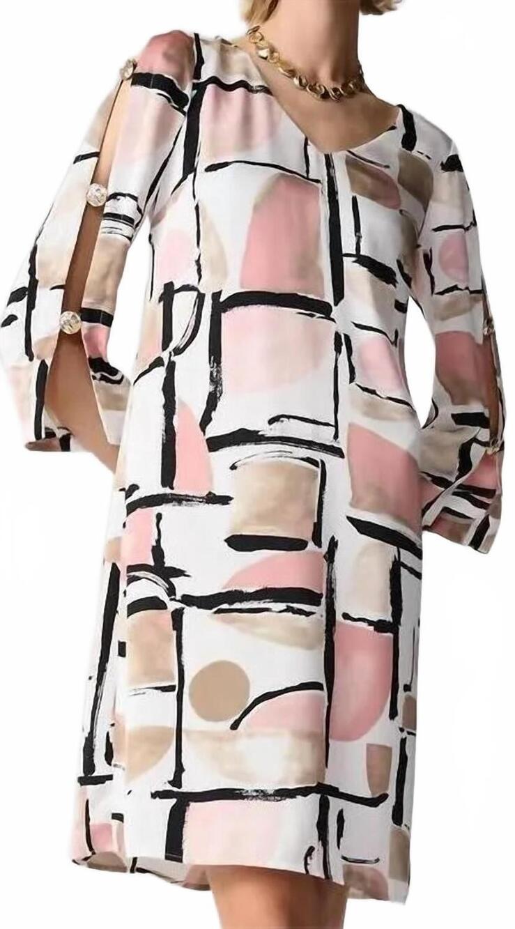 NEW JOSEPH RIBKOFF knee length slit sleeve dress